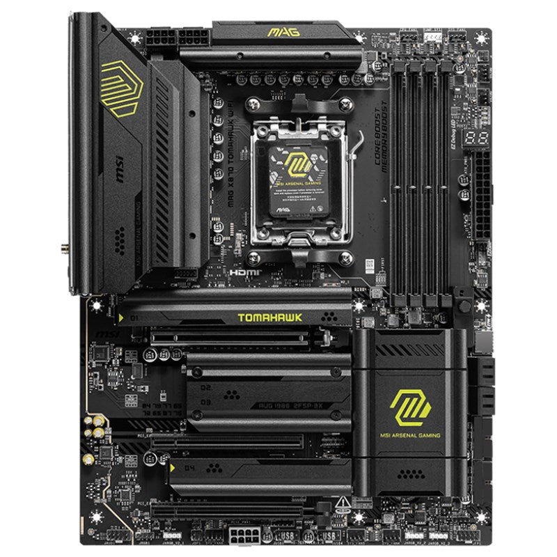MSI MAG X870 TOMAHAWK WIFI AMD AM5 DDR5 ATX Gaming Motherboard MSI MAG X870 TOMAHAWK WIFI AMD AM5 DDR5 ATX Gaming Motherboard